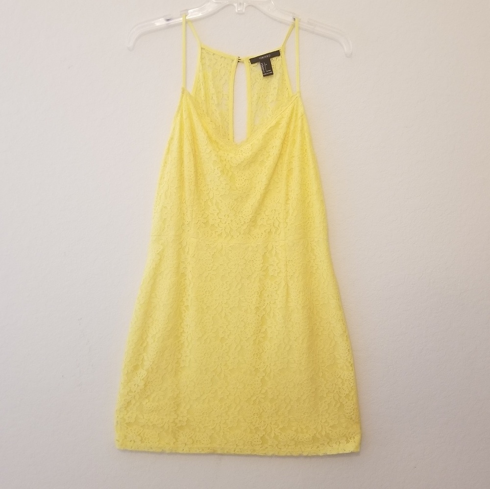 Forever 21 Yellow lace dress